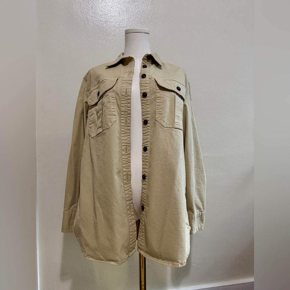 Banana Republic Tan Button Down Shirt